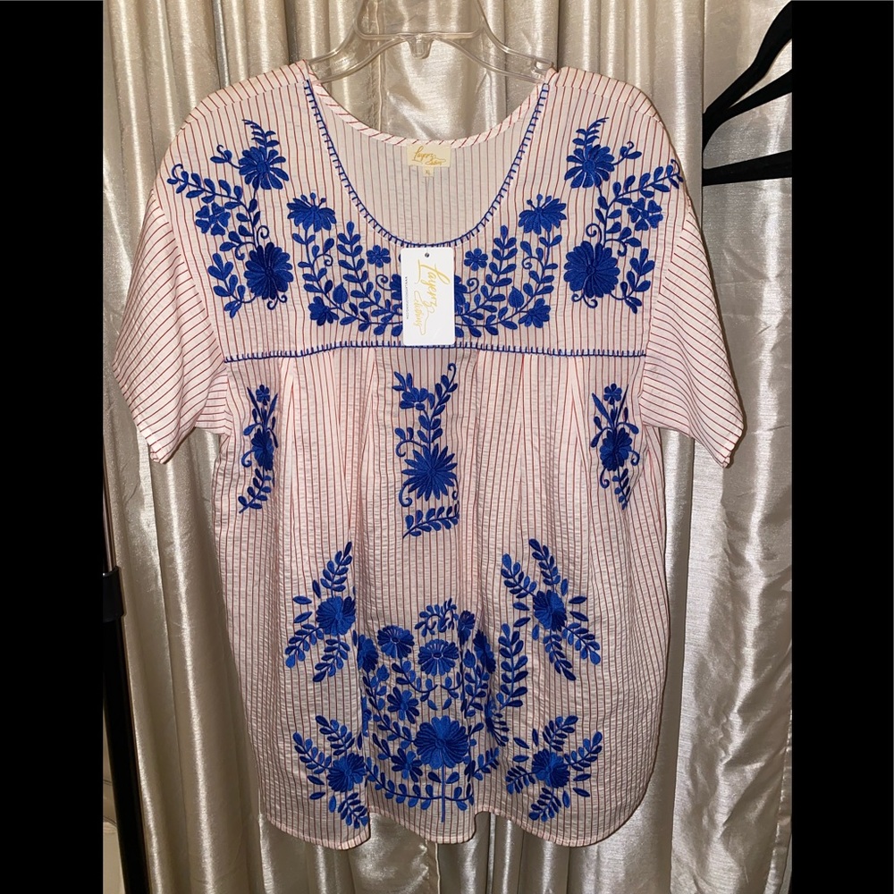 Layerz embroidered top